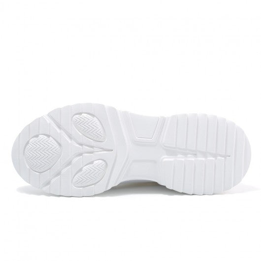 9-LIONS height increasing sneakers for men - white sneakers that add height 8 CM / 3.15 Inches