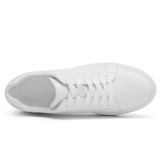9-LIONS elevator sneakers - high increase shoes - casual men's white sneakers 7 CM / 2.76 Inches