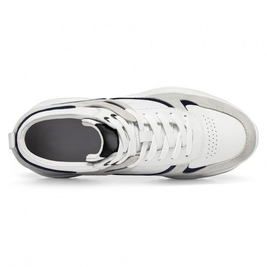 9-LIONS height increasing shoes for men - shoe lifts to increase height - men's suede high top sneakers 10 CM / 3.94 Inches