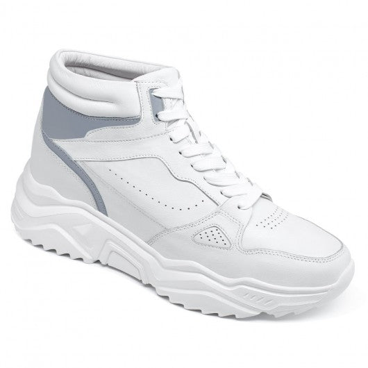 9-LIONS height increasing sneakers - mens sneakers that make you taller - high top men's white sneakers 10 CM / 3.94 Inches