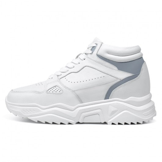 9-LIONS height increasing sneakers - mens sneakers that make you taller - high top men's white sneakers 10 CM / 3.94 Inches