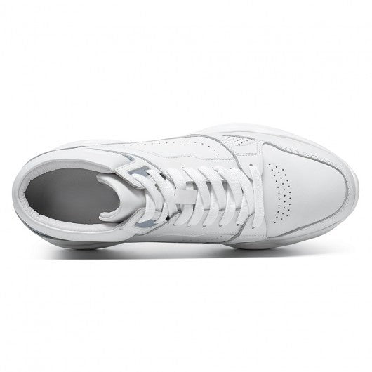 9-LIONS height increasing sneakers - mens sneakers that make you taller - high top men's white sneakers 10 CM / 3.94 Inches