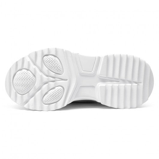 9-LIONS height increasing sneakers - mens sneakers that make you taller - high top men's white sneakers 10 CM / 3.94 Inches
