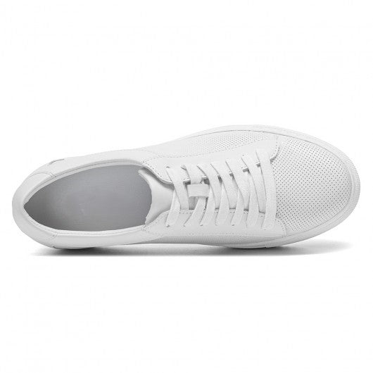 9-LIONS height increasing sneakers - white sneakers that make you taller - breathable casual men's sneakers 7cm / 2.76 Inches