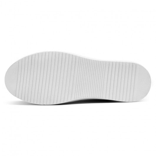 9-LIONS height increasing sneakers - white sneakers that make you taller - breathable casual men's sneakers 7cm / 2.76 Inches