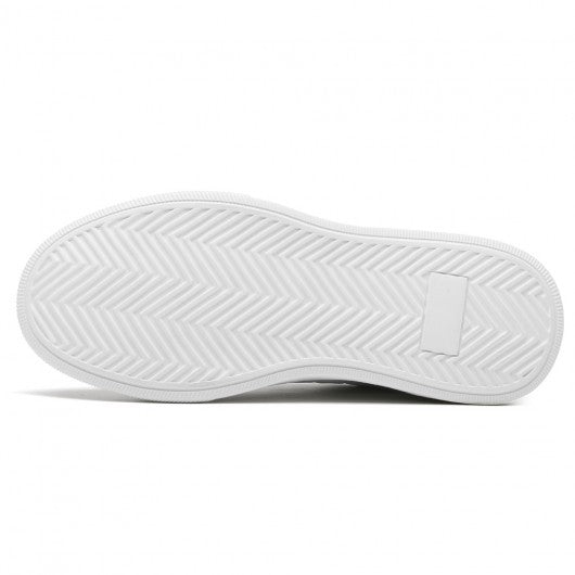 9-LIONS Height Increasing Sneakers - Shoes To Increase Height Men - White Casual Sneakers 7cm / 2.76 Inches