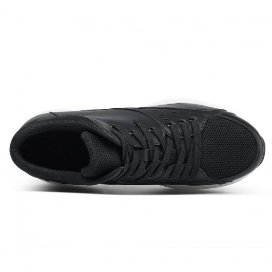 9-LIONS Height Increasing Basketball Shoe Black High-Top Sneakers that make you taller 9 CM / 3.54 Inches