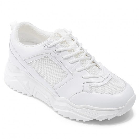 9-LIONS height increasing sneakers for men - white sneakers that add height 8 CM / 3.15 Inches
