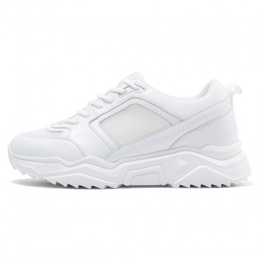 9-LIONS height increasing sneakers for men - white sneakers that add height 8 CM / 3.15 Inches