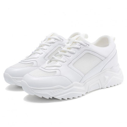 9-LIONS height increasing sneakers for men - white sneakers that add height 8 CM / 3.15 Inches