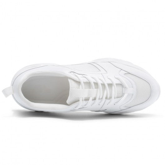 9-LIONS height increasing sneakers for men - white sneakers that add height 8 CM / 3.15 Inches