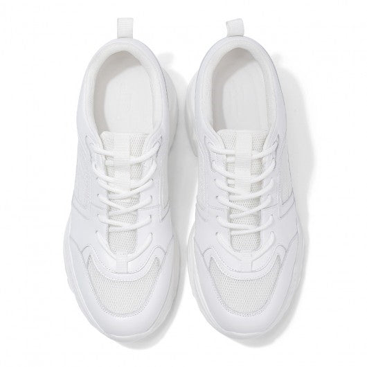 9-LIONS height increasing sneakers for men - white sneakers that add height 8 CM / 3.15 Inches