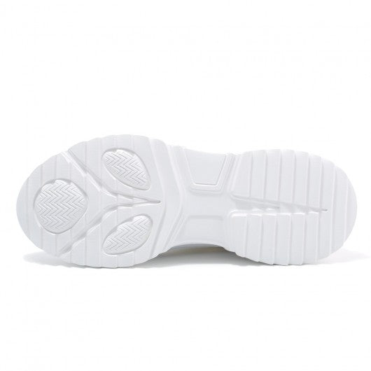 9-LIONS custom elevator sneakers - men's casual white sneakers to increase height 8 CM / 3.15 inches