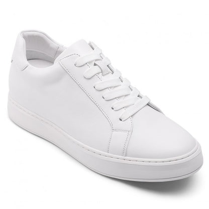 9-LIONS elevator sneakers - high increase shoes - casual men's white sneakers 7 CM / 2.76 Inches