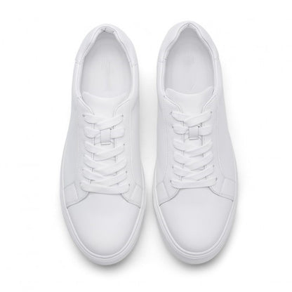 9-LIONS elevator sneakers - high increase shoes - casual men's white sneakers 7 CM / 2.76 Inches