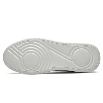 9-LIONS Height Increasing Shoes For Men - Casual Elevator Shoes - Cowhide Leather Men's White Shoes 2.36 Inches / 6 CM
