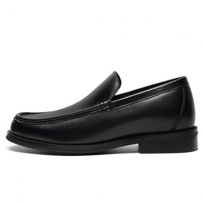 9-LIONS Elevator Shoes For Men - Black Leather Slip-On Business Casual Shoes 5CM / 1.95 Inches
