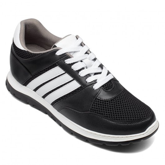 9-LIONS Height Increasing Sneakers Shoes for Men - Men Taller Shoes - Black Elevator Sneakers 8CM / 3.15 Inches