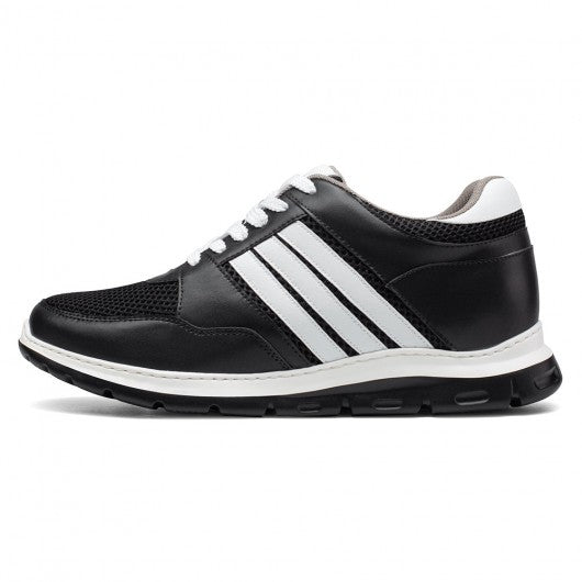 9-LIONS Height Increasing Sneakers Shoes for Men - Men Taller Shoes - Black Elevator Sneakers 8CM / 3.15 Inches