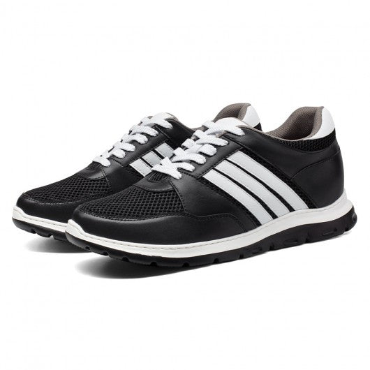 9-LIONS Height Increasing Sneakers Shoes for Men - Men Taller Shoes - Black Elevator Sneakers 8CM / 3.15 Inches