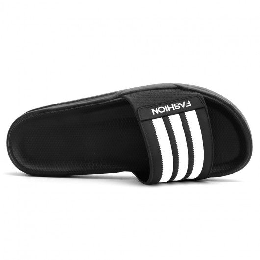 9-LIONS men's platform slippers height increasing slippers black non slip indoor outdoor sandals 4CM / 1.57 Inches taller