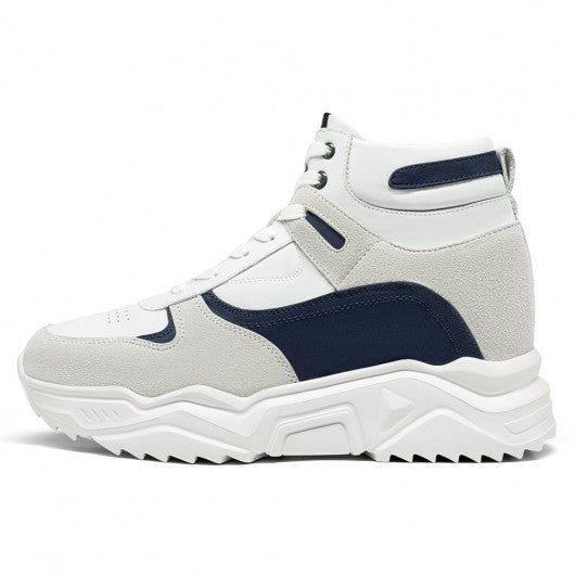 9-LIONS height increasing shoes for men - shoe lifts to increase height - men's suede high top sneakers 10 CM / 3.94 Inches
