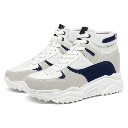 9-LIONS height increasing shoes for men - shoe lifts to increase height - men's suede high top sneakers 10 CM / 3.94 Inches