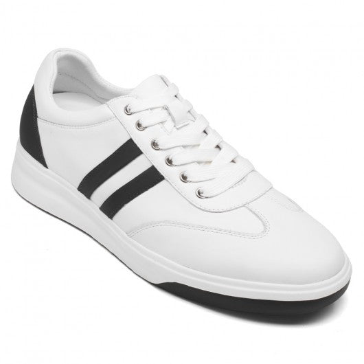 9-LIONS Elevator Sneakers - Height Enhancing Shoes - Casual Men's White Sneakers 7CM / 2.76 Inches