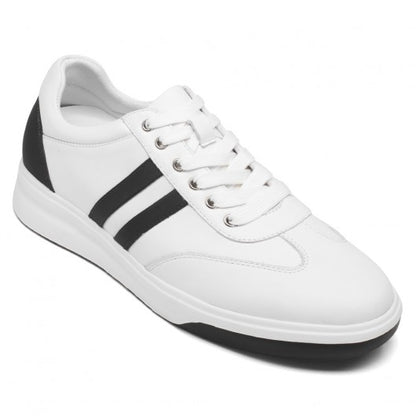 9-LIONS Elevator Sneakers - Height Enhancing Shoes - Casual Men's White Sneakers 7CM / 2.76 Inches