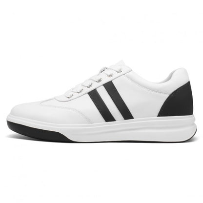 9-LIONS Elevator Sneakers - Height Enhancing Shoes - Casual Men's White Sneakers 7CM / 2.76 Inches