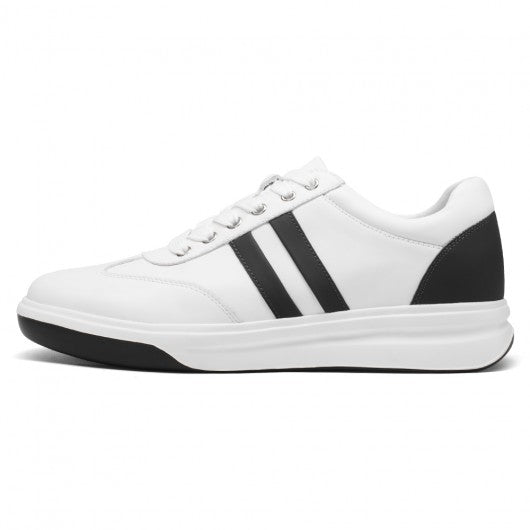 9-LIONS Elevator Sneakers - Height Enhancing Shoes - Casual Men's White Sneakers 7CM / 2.76 Inches