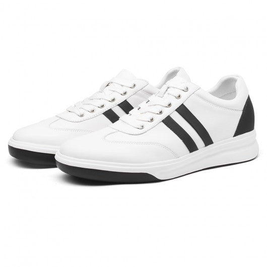 9-LIONS Elevator Sneakers - Height Enhancing Shoes - Casual Men's White Sneakers 7CM / 2.76 Inches