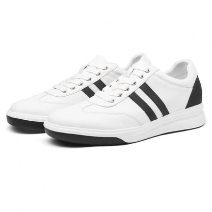 9-LIONS Elevator Sneakers - Height Enhancing Shoes - Casual Men's White Sneakers 7CM / 2.76 Inches