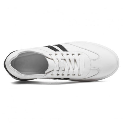 9-LIONS Elevator Sneakers - Height Enhancing Shoes - Casual Men's White Sneakers 7CM / 2.76 Inches