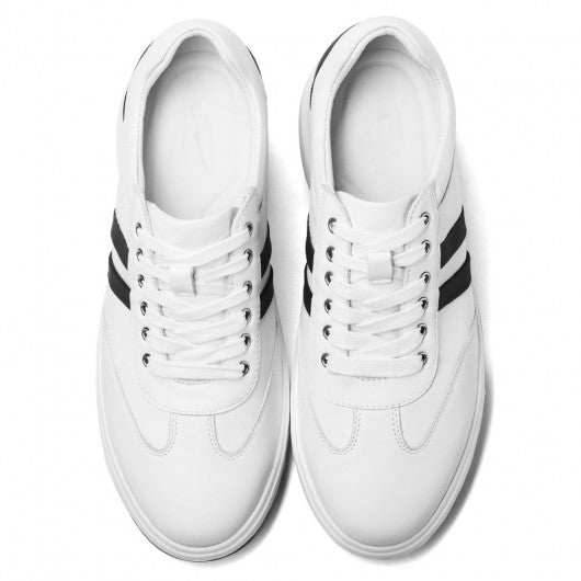 9-LIONS Elevator Sneakers - Height Enhancing Shoes - Casual Men's White Sneakers 7CM / 2.76 Inches