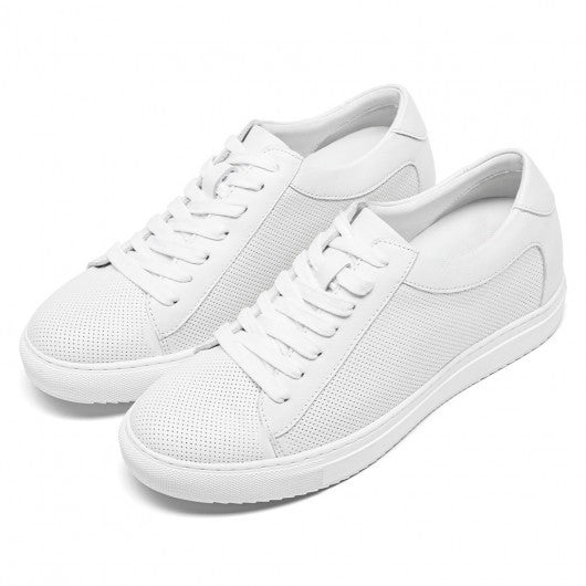 9-LIONS height increasing sneakers - white sneakers that make you taller - breathable casual men's sneakers 7cm / 2.76 Inches