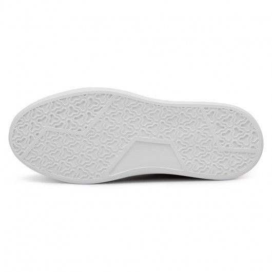 9-LIONS elevator sneakers - high increase shoes - casual men's white sneakers 7 CM / 2.76 Inches