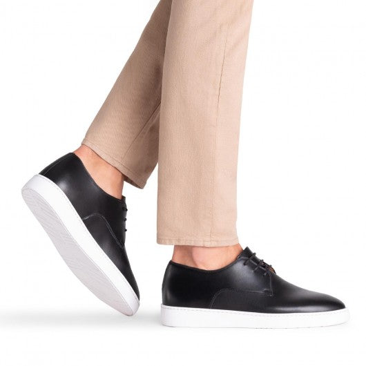 9-LIONS Height Increasing Shoes For Men - Men Taller Shoes - Men's Black Casual Sneakers 7 CM / 2.76 Inches