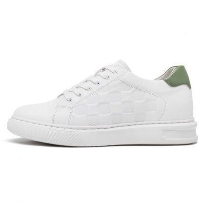 9-LIONS Height Increasing Sneakers - Shoes To Increase Height Men - White Casual Sneakers 7cm / 2.76 Inches