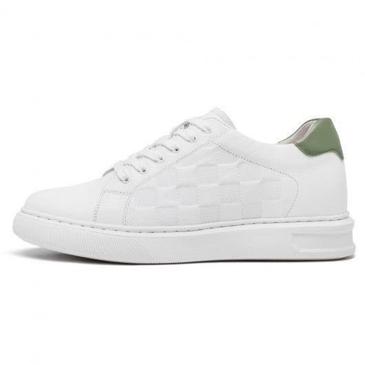 9-LIONS Height Increasing Sneakers - Shoes To Increase Height Men - White Casual Sneakers 7cm / 2.76 Inches