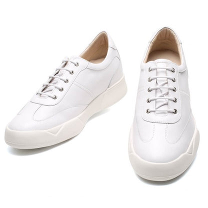 9-LIONS Casual Shoe Lifts White Elevator Shoes for Men Height Raising Shoes 7CM / 2.76 Inches