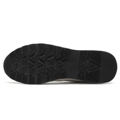 9-LIONS Casual Elevator Shoes - Off-White Suede Men's Shoes 2.76 Inches / 7CM