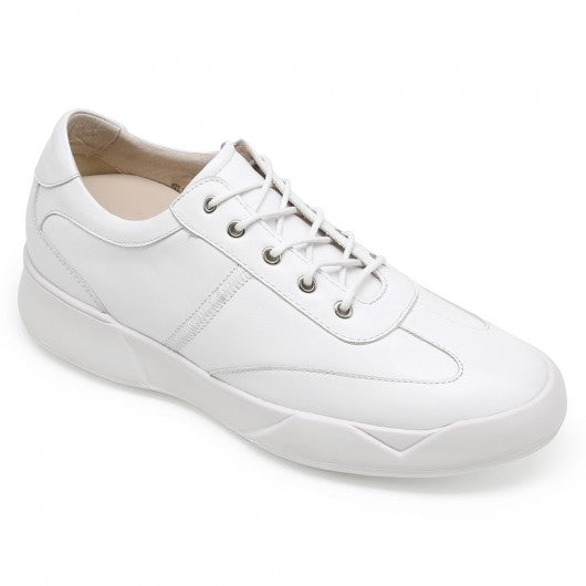 9-LIONS Casual Shoe Lifts White Elevator Shoes for Men Height Raising Shoes 7CM / 2.76 Inches