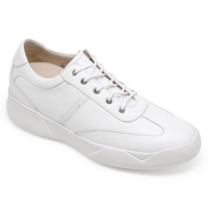 9-LIONS Casual Shoe Lifts White Elevator Shoes for Men Height Raising Shoes 7CM / 2.76 Inches